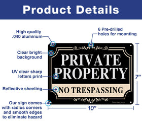 Faittoo rust-free aluminum sign, durable for outdoor use.