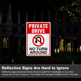 Faittoo weather-resistant drive sign suitable for indoor or outdoor use
