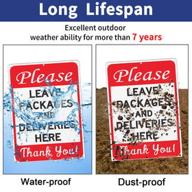 Faittoo Weatherproof sign withstands outdoor conditions with UV protection and long-lasting durability.