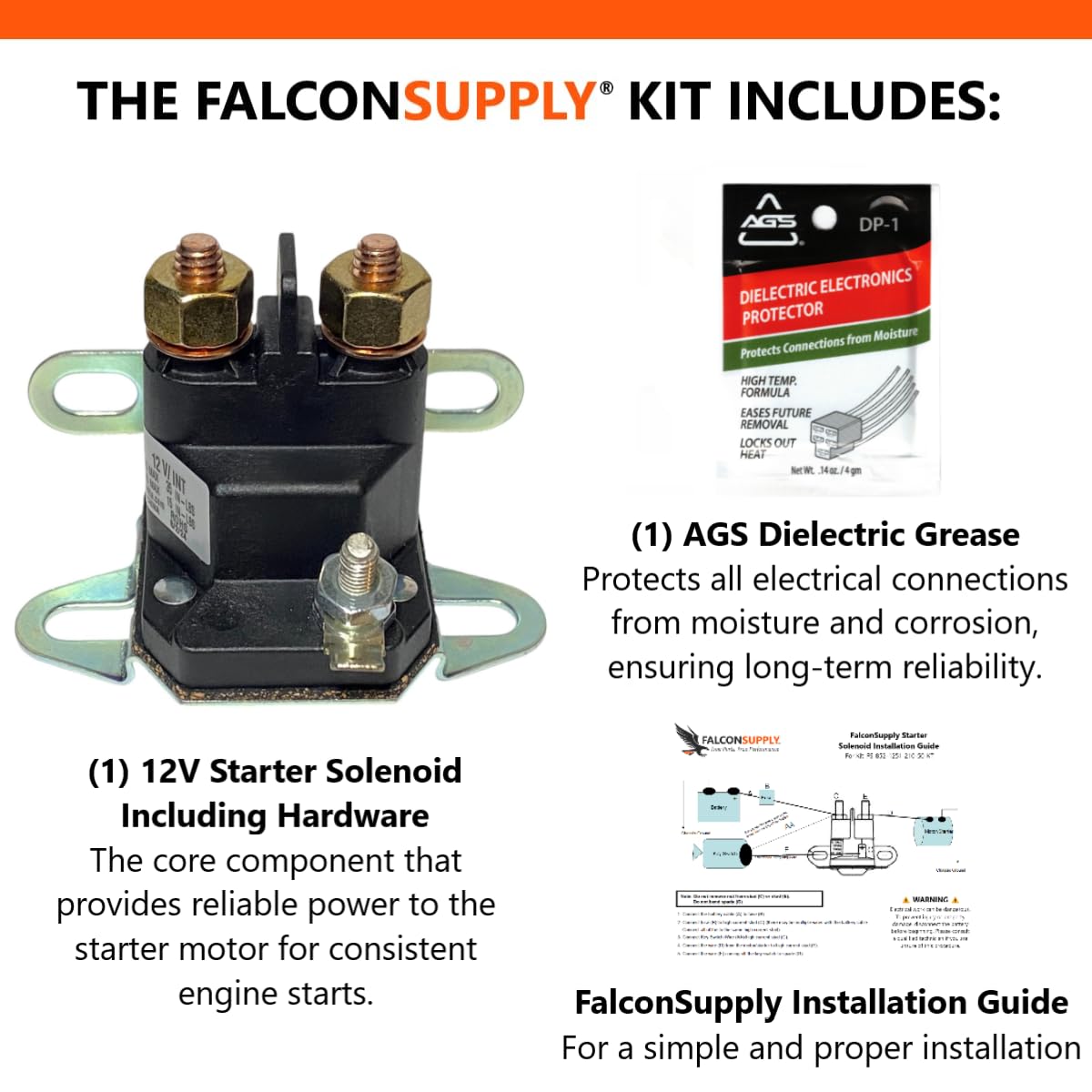 FalconSupply dielectric grease application protects terminals from moisture