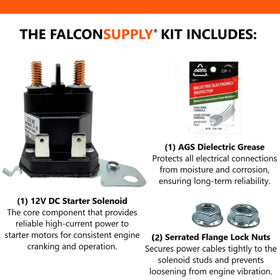 FalconSupply solenoid mounted on bracket during installation