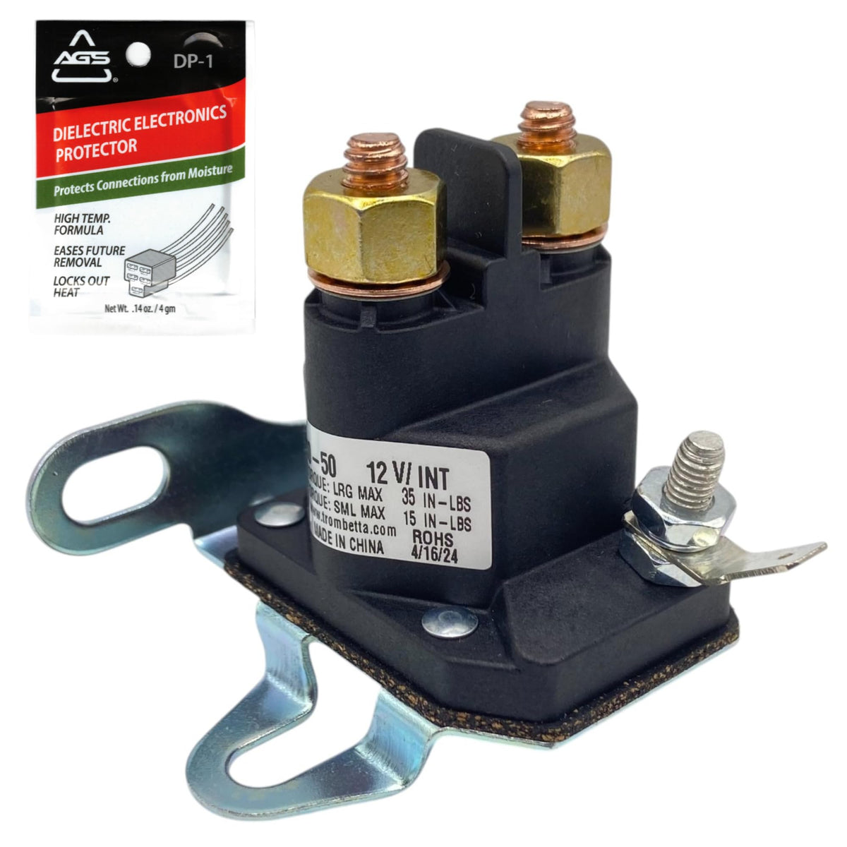 FalconSupply Trombetta solenoid front view for reliable starting power