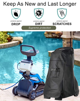 Falezern Pool Cleaner Caddy Cover 420D Oxford fabric resists sun and dust