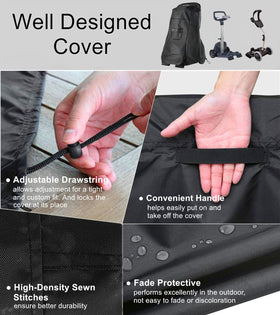 Falezern Pool Cleaner Caddy Cover reinforced handle for easy removal