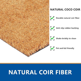 Fallovea easy-care mats simplify upkeep with regular shaking.