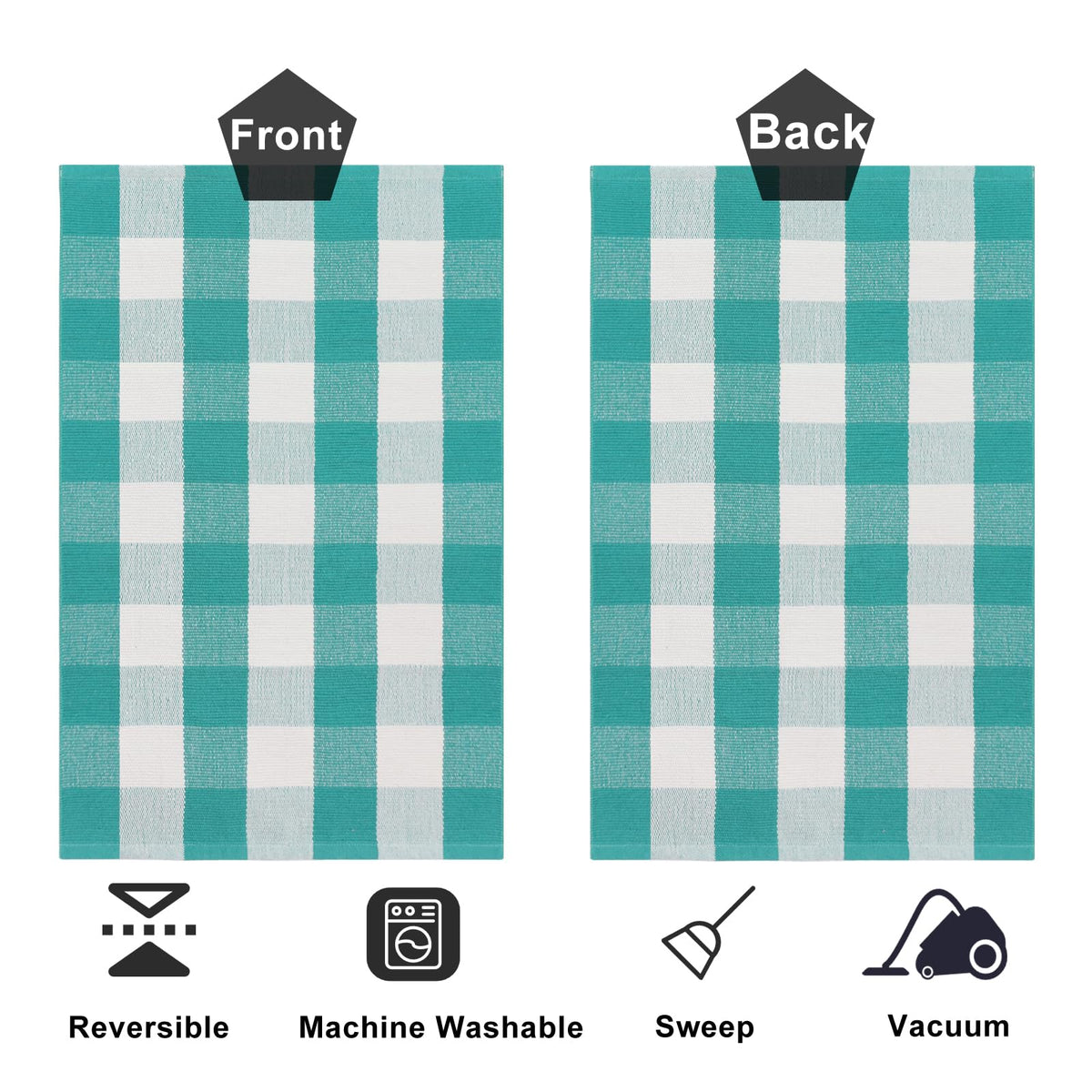 Fallovea laundry area rug keeps floors clean and welcoming