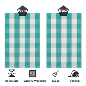 Fallovea laundry area rug keeps floors clean and welcoming