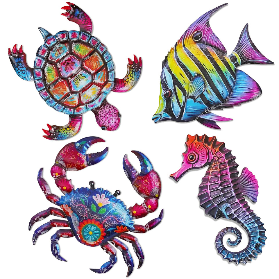 FaloStwer 3D turtles wall art for vibrant outdoor coastal charm