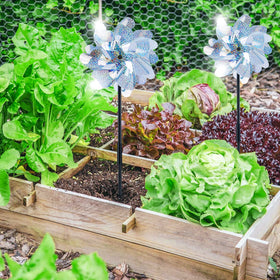 FameFame 10 pinwheels brighten lawns with sparkling wind driven visuals