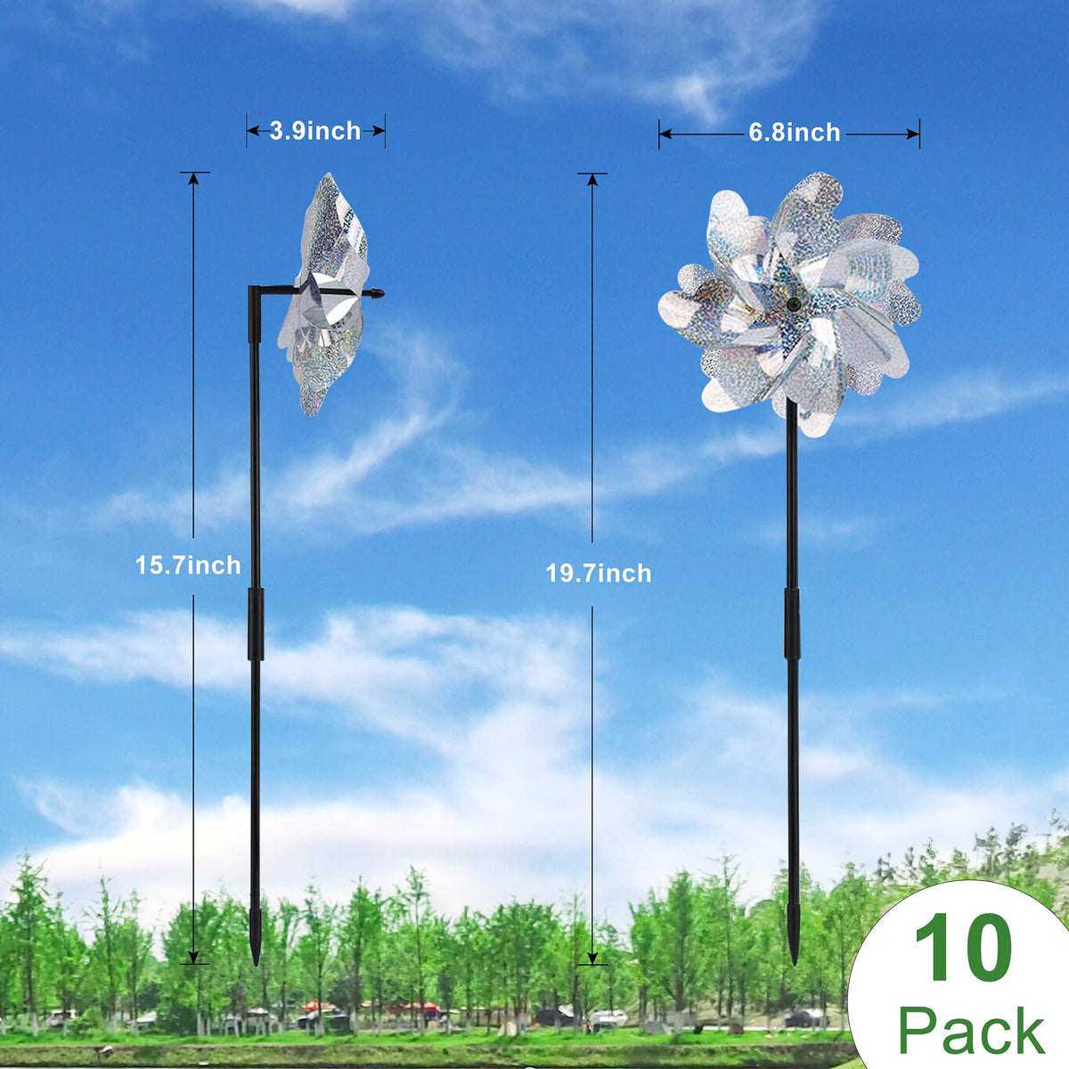 FameFame preassembled pinwheels save setup time in your yard