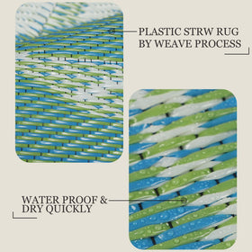 famibay waterproof outdoor rug 6x9 designed for all-weather patios.