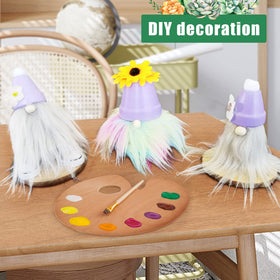 Family mini planters for kids crafts, easy to paint and decorate.