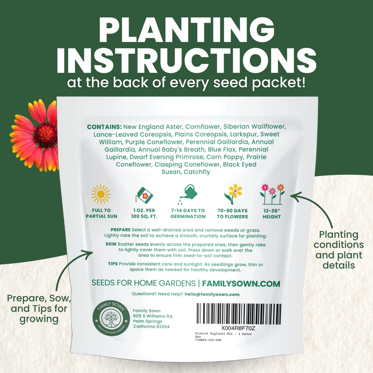 Family Sown Black-eyed Susan and Coneflower collection adds long-lasting color in midwestern landscapes.