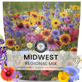 Family Sown Midwest Regional Mix seeds deliver 14,000 blooms for prairie-style mass planting.