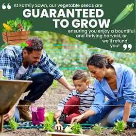 Family Sown Heirloom Clemson Spineless seeds emphasize heritage and dependable yields.