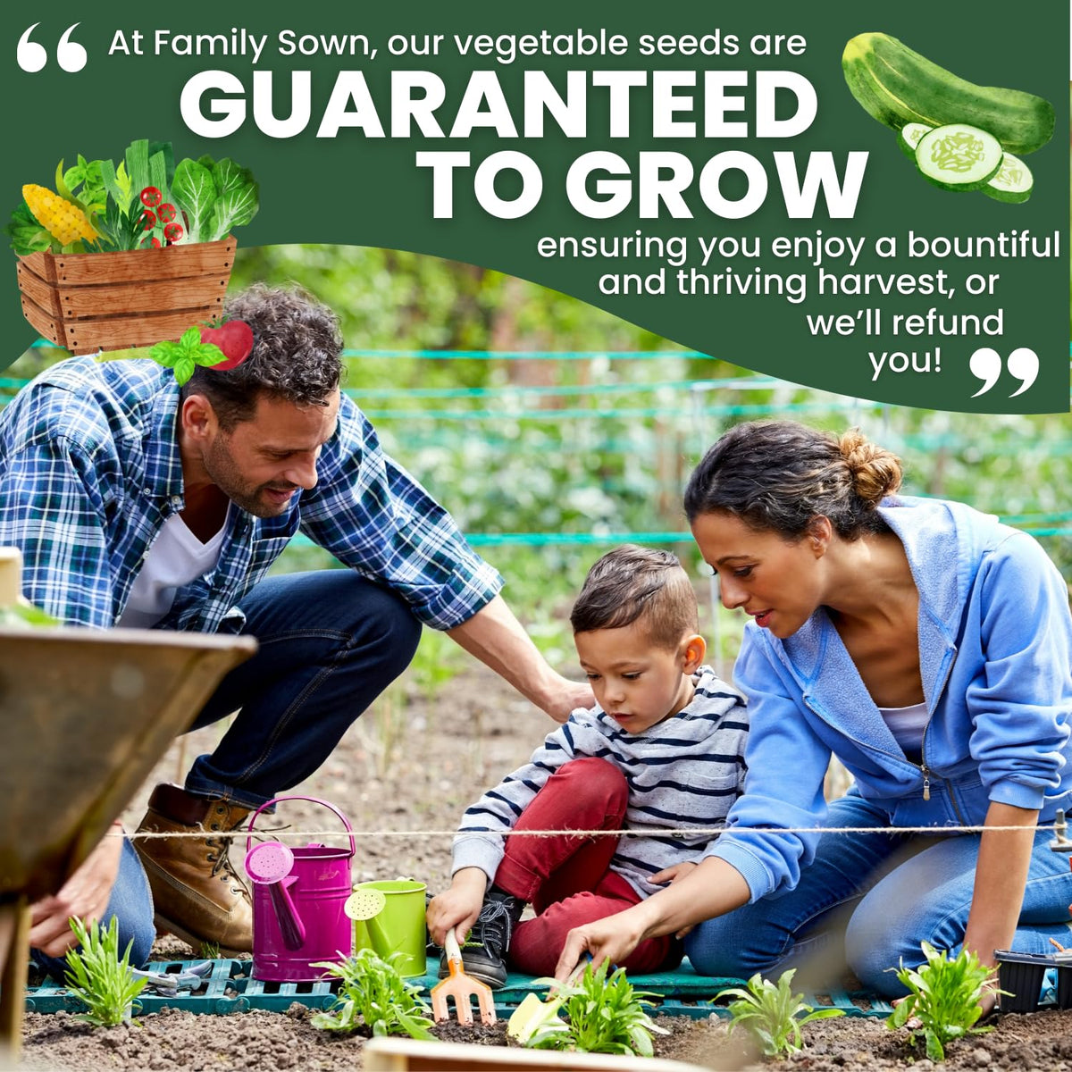 Clear planting instructions on FAMILY SOWN seed packets support a smooth 2026 season.