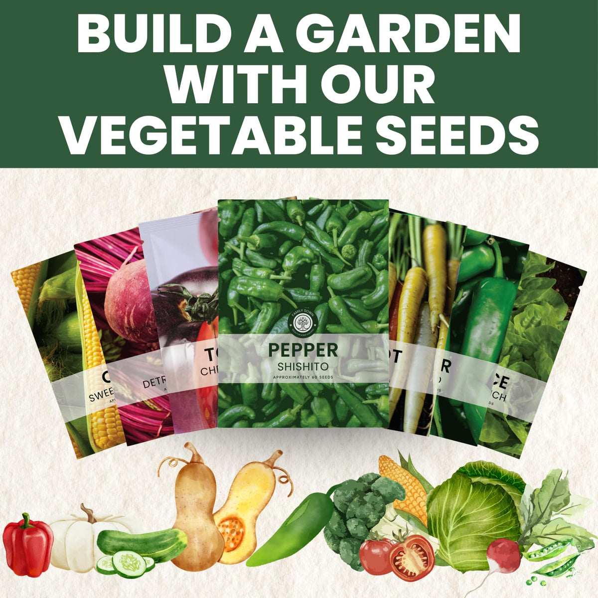 Family Sown planting instructions included in packet for beginners