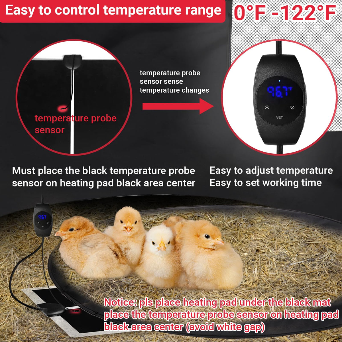 FAMIROSA Brooder Box side zipper allows fast access for feeding and checks.