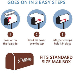 famliihw magnetic-attachment mailbox cover sticks securely to your mailbox.
