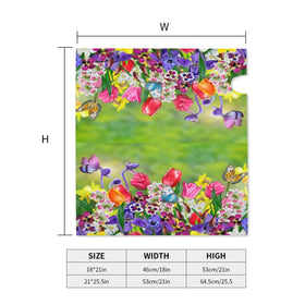 famliihw standard-post mailbox wrap showcases butterfly flowers for year-round yard decor.