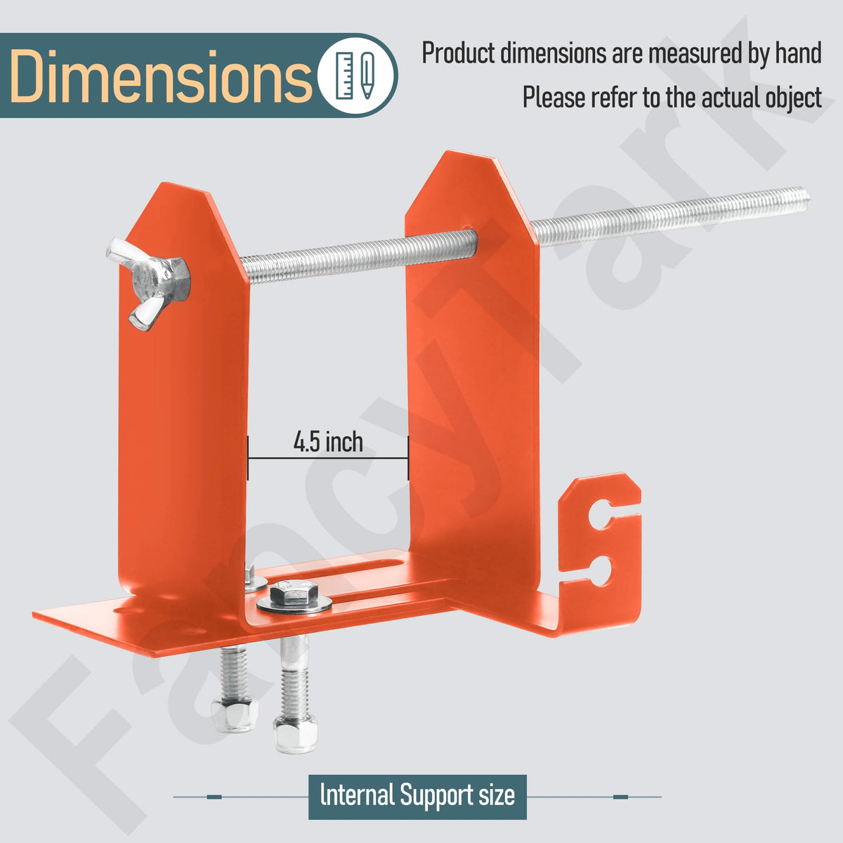FancyTark low-profile bracket minimizes bulk while holding the spool