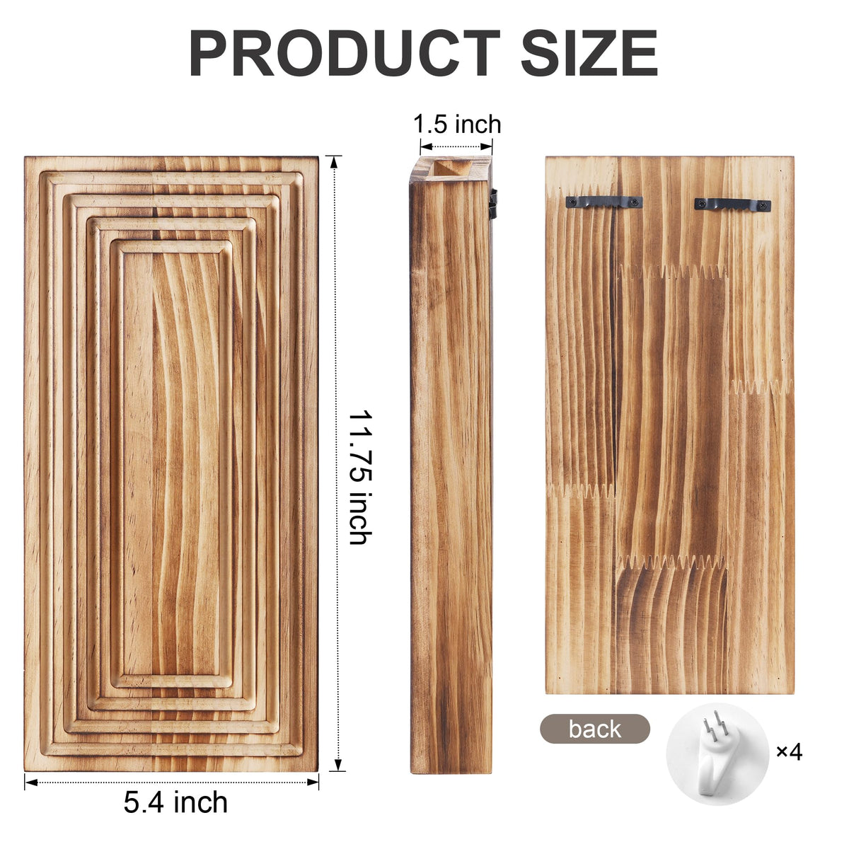 FancyPlus grooved wood wall decor adds texture and modern farmhouse charm.