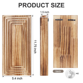 FancyPlus grooved wood wall decor adds texture and modern farmhouse charm.