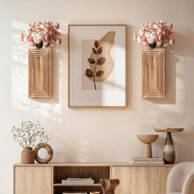 FancyPlus handmade double-vase set for versatile wall art and greenery.
