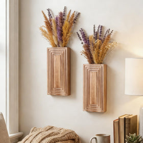 FancyPlus wall planter with hanging eucalyptus for easy indoor greenery.