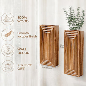 FancyPlus wall vase with back mounting tabs for simple installation.