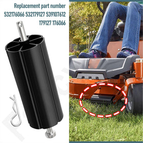 FancyTark assembly-on-yard-tractor demonstrates easy mounting during maintenance.