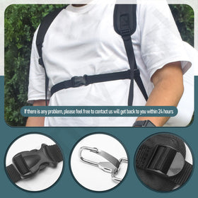 FancyTark ergonomic strap design reducing shoulder strain during work.