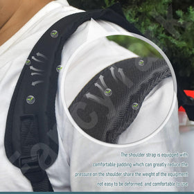 FancyTark tear-resistant fabric provides durable sprayer straps for tough conditions.