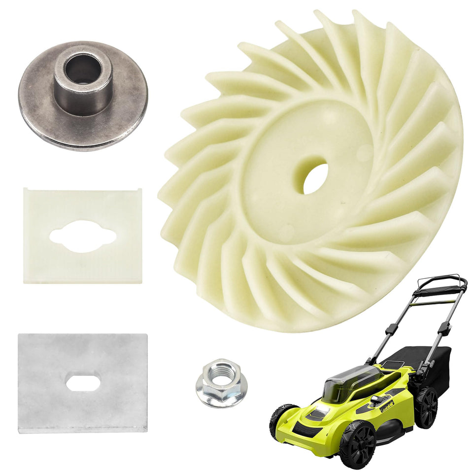 FancyTark blade mounting assembly for Ryobi 20-inch mowers ensures secure blade installation.