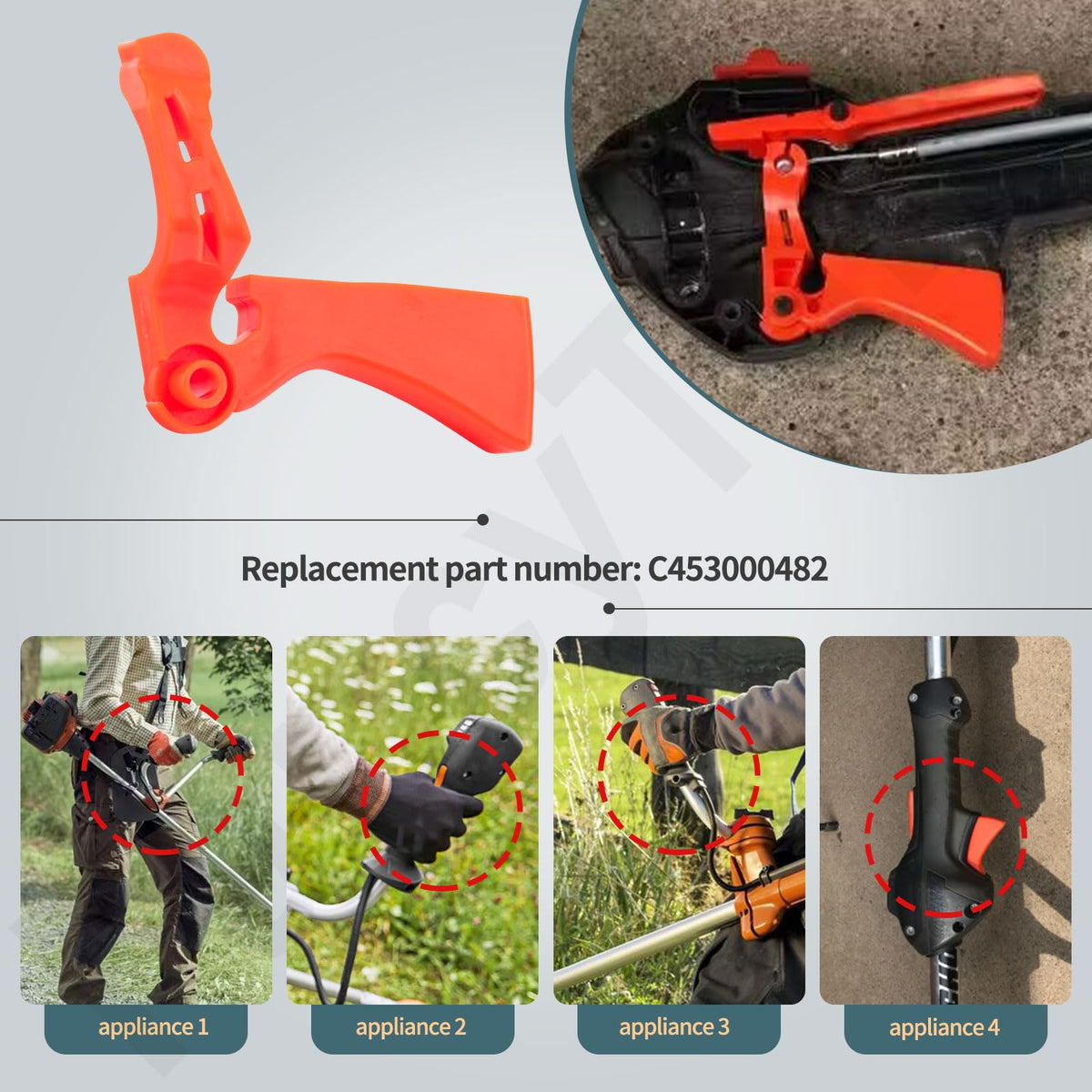 FancyTark throttle triggers for PE-2620S in durable material for long-lasting performance
