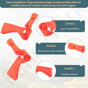 FancyTark throttle triggers for SRM-2620 series featuring ergonomic design for comfort