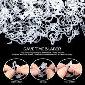 Fandamei snap-joint clips attach easily with one hand