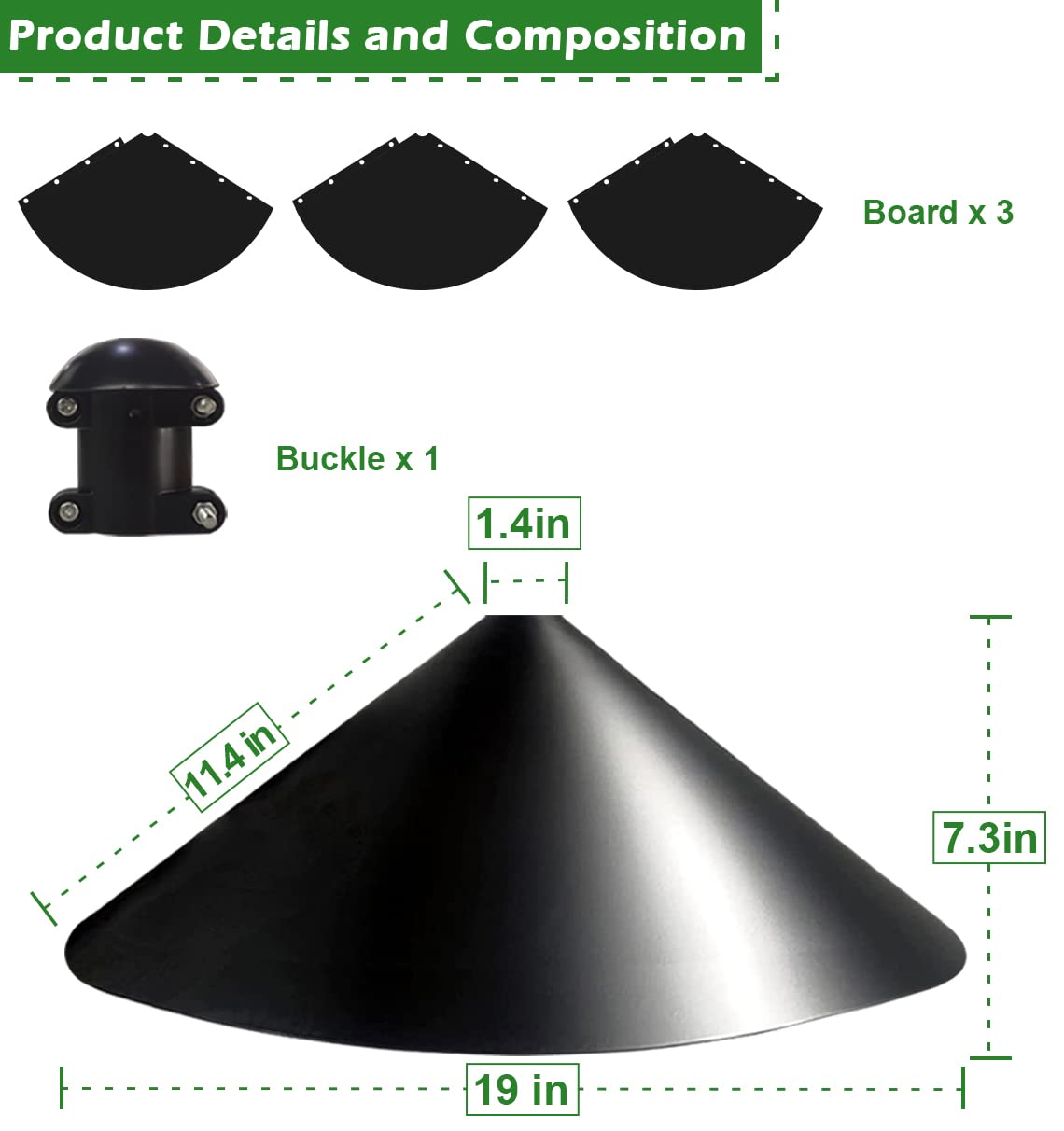Fandature rotatable design baffle makes climbers slip away