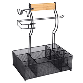 FANGSUN Grill Caddy is portable for quick moves between kitchen, grill, and campsite.