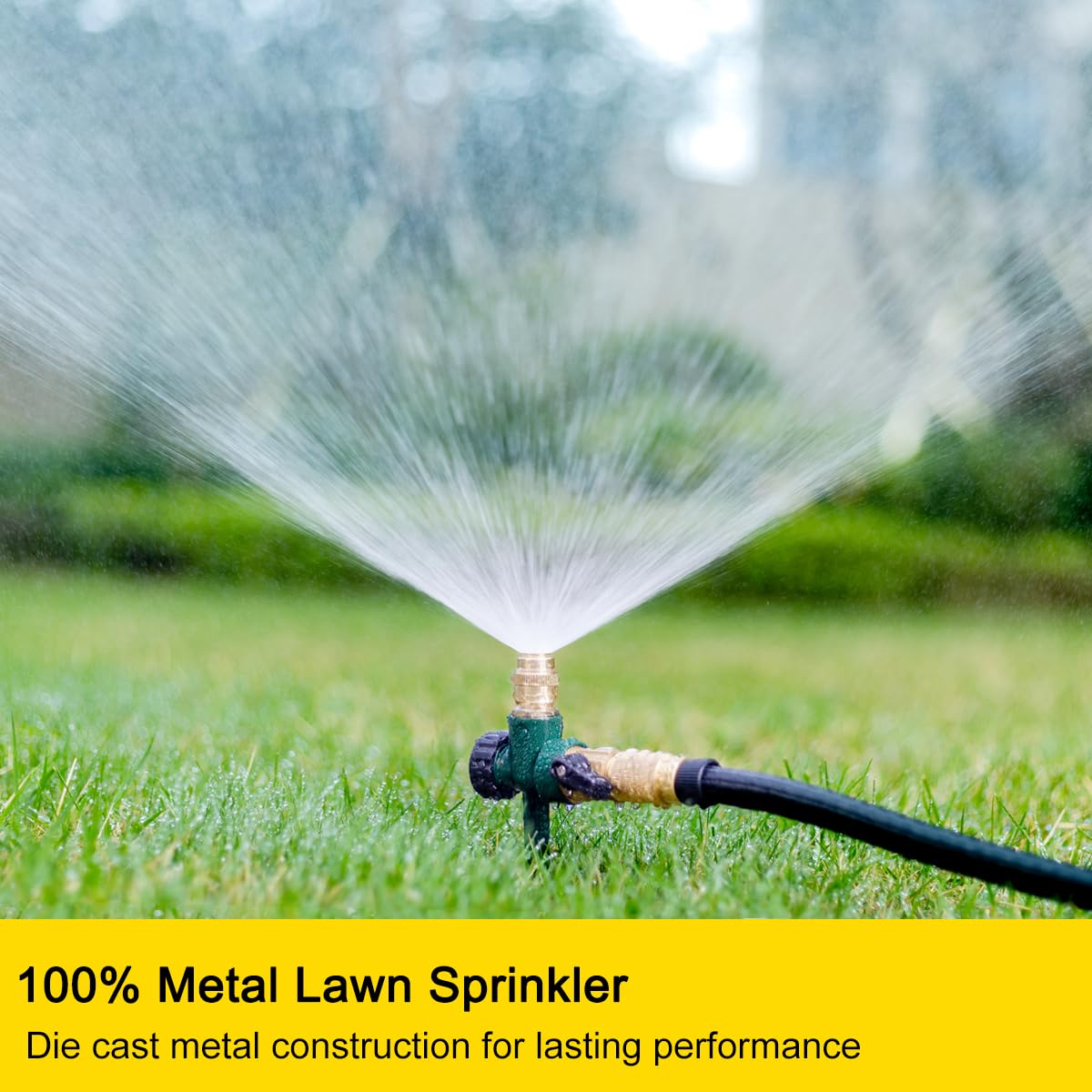 FANHAO adjustable nozzle demonstrates versatile spray patterns for lawns and gardens.