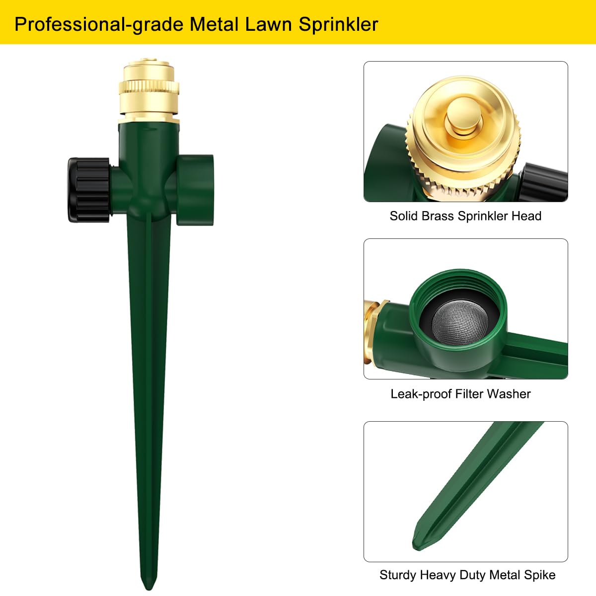 FANHAO flow-through connectors enable linking sprinklers for larger area coverage.