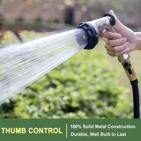 FANHAO nozzle showing eight spray patterns for versatile watering
