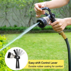 Eight-pattern spray dial on FANHAO nozzle enabling versatile cleaning and watering tasks