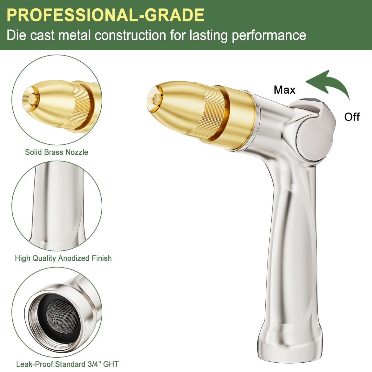 FANHAO adjustable jet-spray offers versatile settings from mist to jet