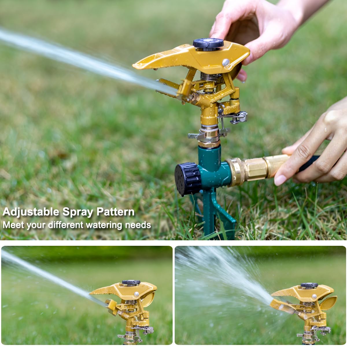 FANHAO brass connector enables multi-sprinkler series for expanded coverage.