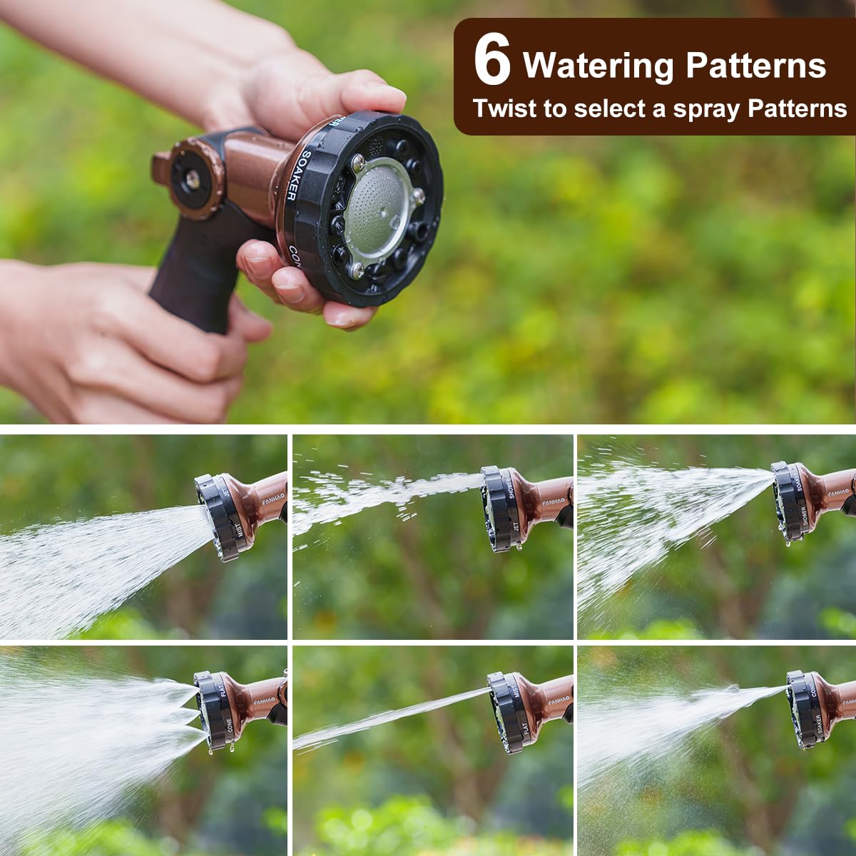FANHAO comfort-grip handle provides non-slip support during use.