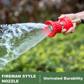 FANHAO nozzle ergonomic rubber handle enables comfortable, extended watering sessions.