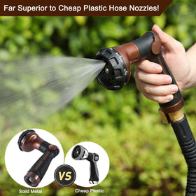 FANHAO fits standard garden hoses with 3/4-inch thread for quick setup.