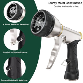 FANHAO 7-pattern nozzle with versatile watering options.