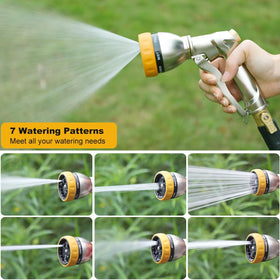 FANHAO nozzle displaying all seven spray patterns for versatile tasks.
